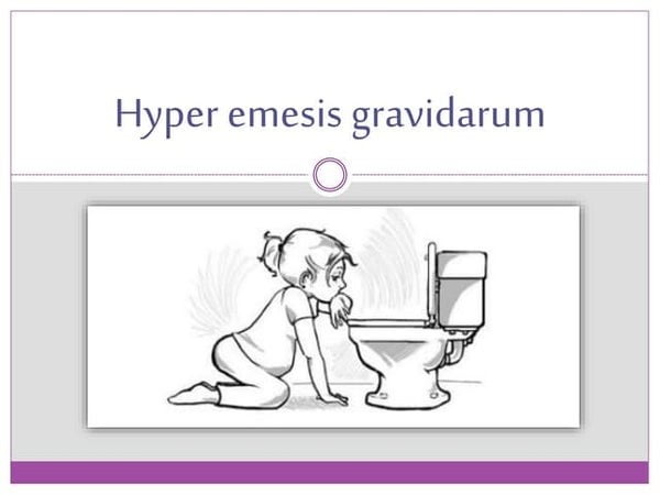 Morning sickness/ Hyper emesis gravidarum in pregnancy